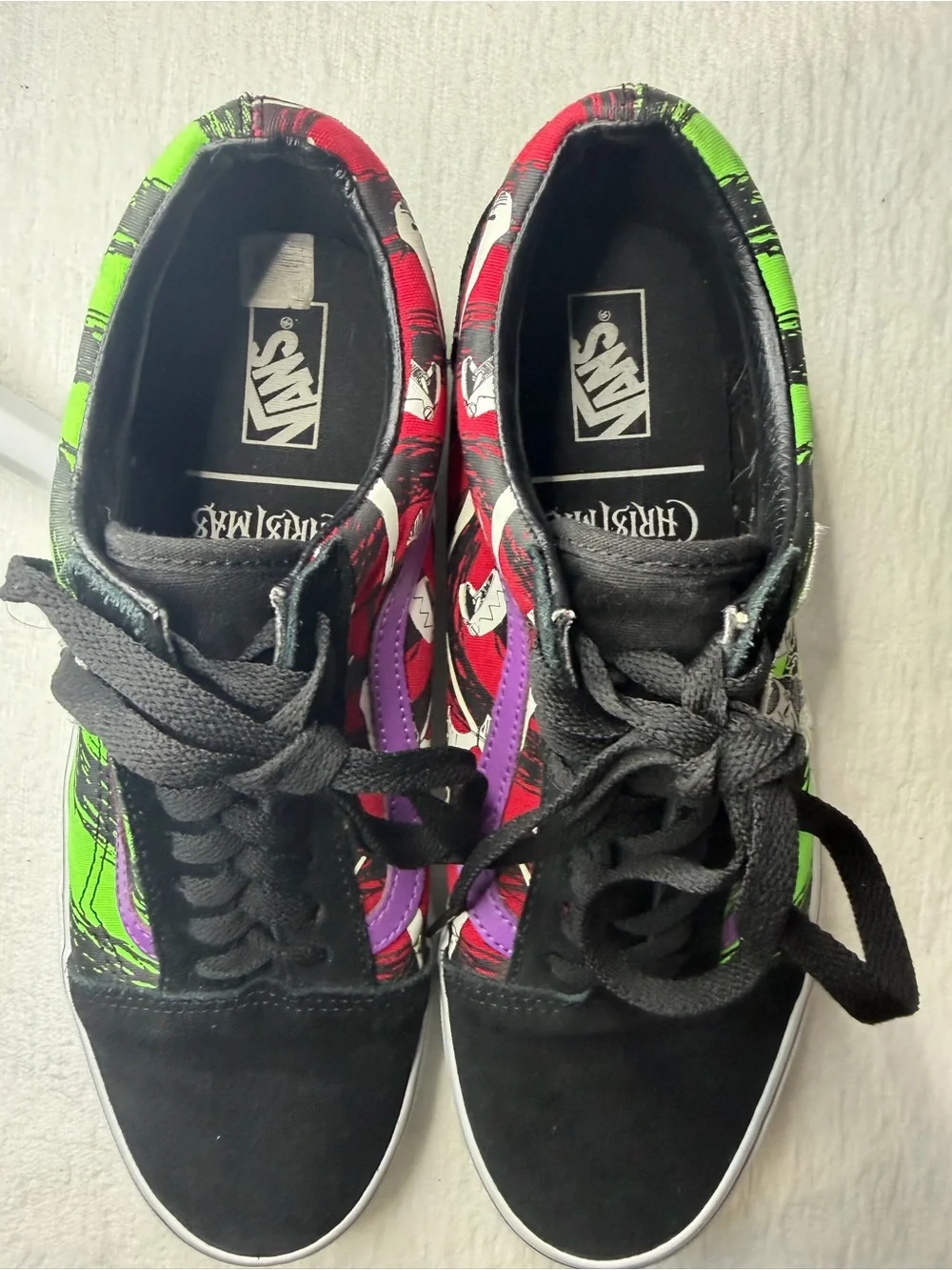 Nightmare Before Christmas x Vans High-Top Sneakers Black,Green,Purple M9.5/W11